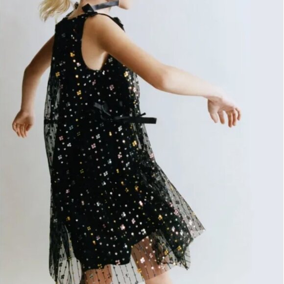 Zara Girls Colorful Sequin Sleeveless Dress - Picture 6 of 6